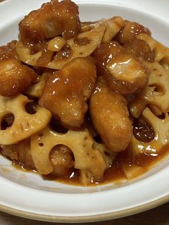 蓮根と豚肉の酢豚-レシピのメイン写真
