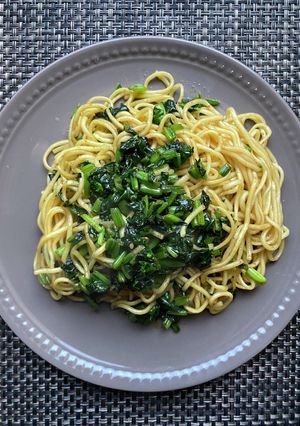ほうれん草のスパイシー焼きそば-レシピのメイン写真