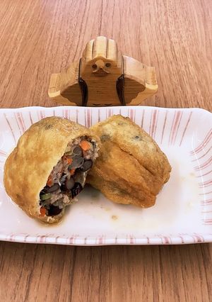 【大崎市】油揚げの福袋煮【家庭料理】-レシピのメイン写真