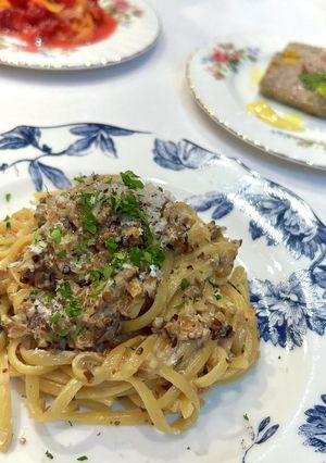 いろいろキノコの濃厚クリームパスタ♪-レシピのメイン写真