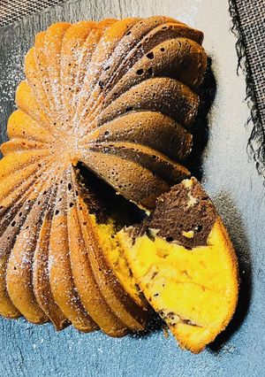 マーブルパウンドケーキ ノルディック型-レシピのメイン写真