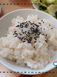 よもぎ&梅の炊き込みご飯-レシピのメイン写真