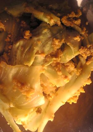 ブリの卵とキャベツの生姜風味炒め-レシピのメイン写真
