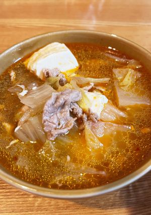 白菜と豆腐と豚こまの食べラースープ-レシピのメイン写真