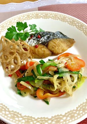 サクッとさわらの野菜あんかけ♪-レシピのメイン写真