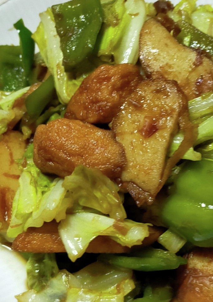 さつま揚げと野菜のとんかつソース炒め-レシピのメイン写真