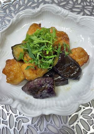 鶏胸肉と茄子のさっぱり炒め煮-レシピのメイン写真