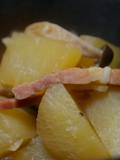 大根 ベーコンの煮物-レシピのメイン写真