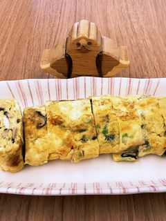 【大崎市】しいたけ入りだし巻き卵【食育】-レシピのメイン写真