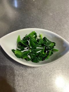 ほうれん草のしらすと海苔の和え物-レシピのメイン写真