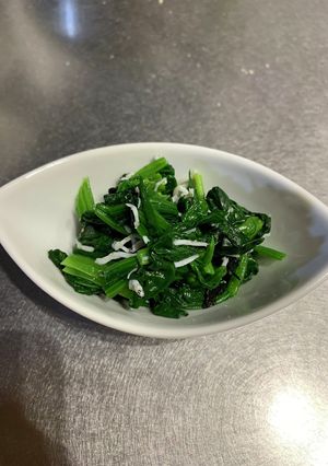 ほうれん草のしらすと海苔の和え物-レシピのメイン写真