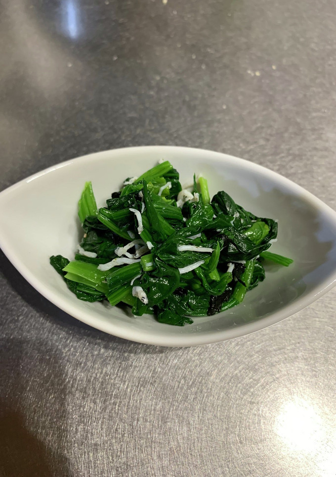 ほうれん草のしらすと海苔の和え物-レシピのメイン写真
