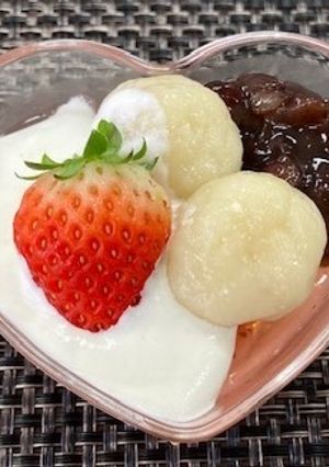 いちご大福風パフェ-レシピのメイン写真