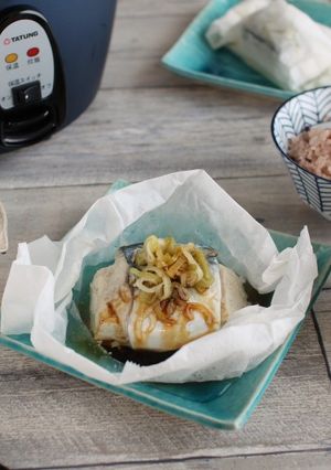 ＼大同電鍋レシピ／鯖と豆腐の紙包み-レシピのメイン写真