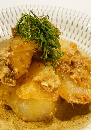 ラクックで簡単!「大根とツナの煮物風」-レシピのメイン写真