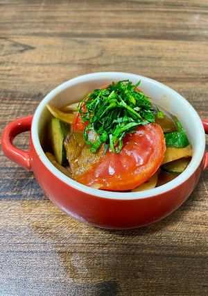 県産野菜たっぷり！和風ラタトゥイユ-レシピのメイン写真