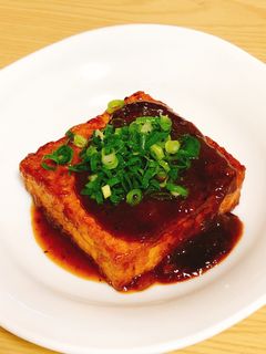 厚揚げのニンニク醤油ソース-レシピのメイン写真