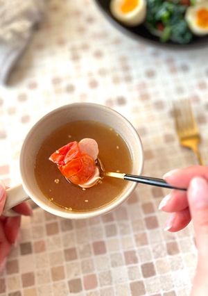 ５分で出来る♪ミニトマトの中華スープ-レシピのメイン写真