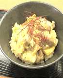 玉ねぎ焼肉のたれ炊き込みご飯風