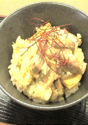 玉ねぎ焼肉のたれ炊き込みご飯風-レシピのメイン写真