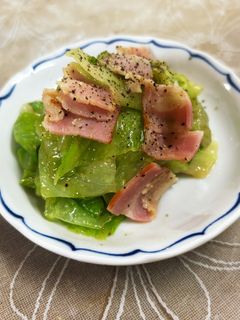 【マヨレシピ】レタスのマヨ炒め-レシピのメイン写真