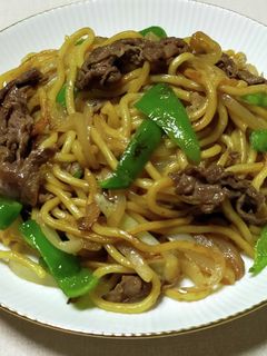 牛肉のステーキソース焼きそば-レシピのメイン写真