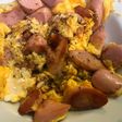 コスパ最高!魚肉ソーセージの卵とじ