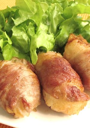 玉ねぎ焼肉のたれ肉巻おにぎり-レシピのメイン写真