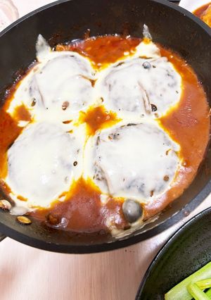 我が家の煮込みチーズハンバーグ-レシピのメイン写真