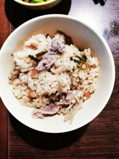 塩昆布と豚バラ根菜の炊き込みご飯-レシピのメイン写真