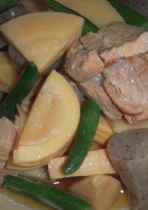 圧力鍋で筍と豚バラ煮-レシピのメイン写真
