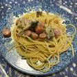 舞茸とウインナーのスパゲッティ