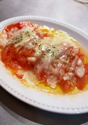レンチン！簡単☆とろとろチーズのトマト焼-レシピのメイン写真