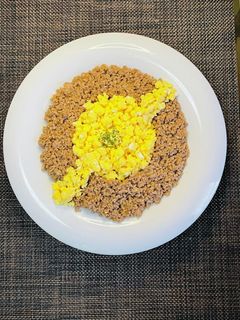鶏そぼろ丼 二色丼-レシピのメイン写真