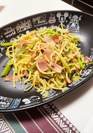 カブの葉ペペロンチーノ-レシピのメイン写真