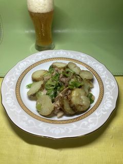 じゃがいもとレタス、ねぎの豚の生姜焼き-レシピのメイン写真