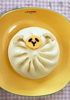 中華まんで簡単キャラ　ひつじさん-レシピのメイン写真
