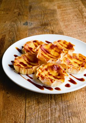 餃子の皮でエッグタルト-レシピのメイン写真