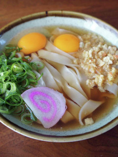 二個玉月見うどん-レシピのメイン写真