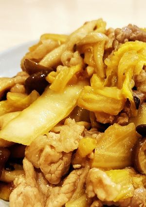 豚こま肉と白菜の生姜焼き風味-レシピのメイン写真