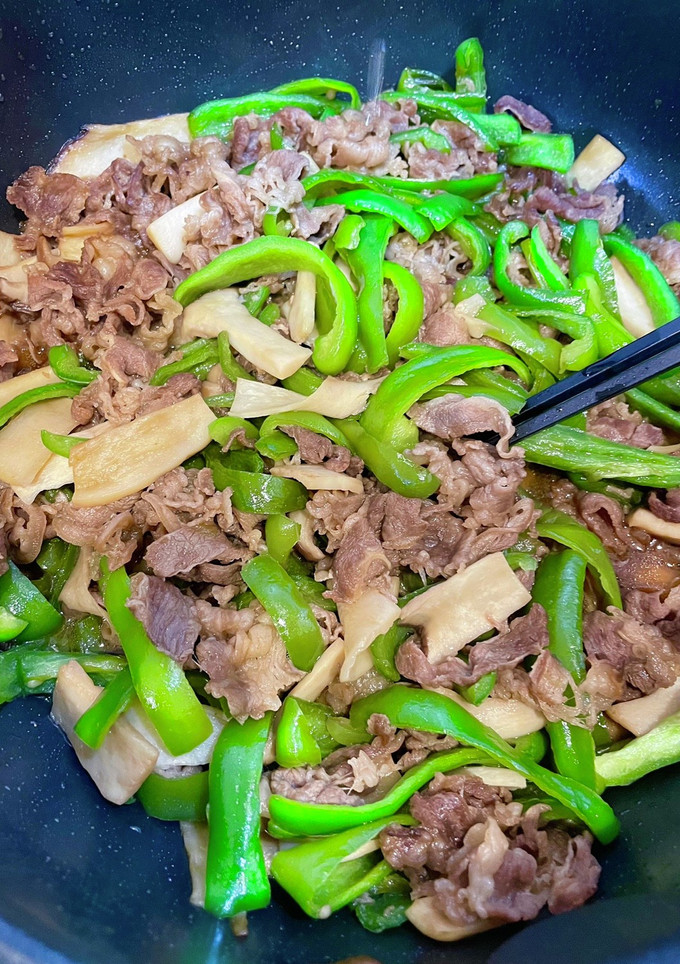 【時短】焼肉炒め 牛肉ピーマンエリンギ-レシピのメイン写真