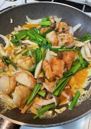 鶏胸肉のニラ玉-レシピのメイン写真