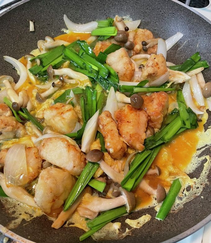 鶏胸肉のニラ玉-レシピのメイン写真