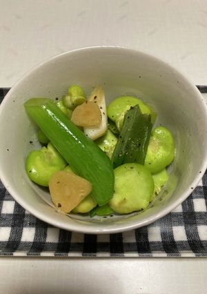 エスニック風のそら豆ガーリック炒め-レシピのメイン写真