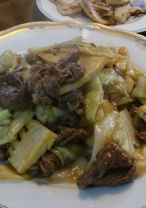 春キャベツ♪たけのこ♪牛肉オイスター炒め-レシピのメイン写真