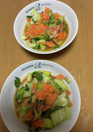 青梗菜人参ツナのオイスター炒め♪-レシピのメイン写真