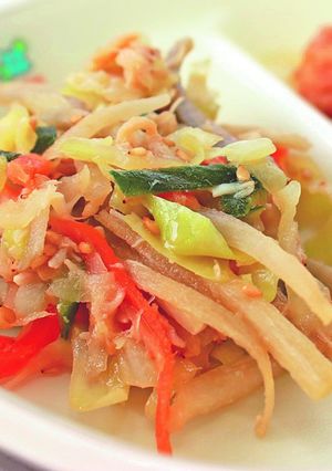 【学校給食】ゴボウの中華あえ-レシピのメイン写真