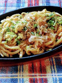 おしょう油味の、焼きうどん♪-レシピのメイン写真