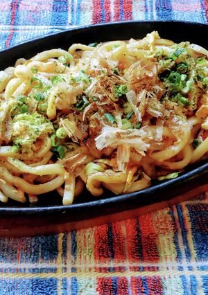 おしょう油味の、焼きうどん♪-レシピのメイン写真