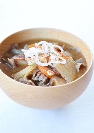 豚汁じゃ無くて…とっても美味しい【牛汁】-レシピのメイン写真